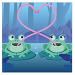 valentines day frog lovers Large Satin Scarf (Square)