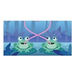 valentines day frog lovers Satin Shawl