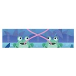 valentines day frog lovers Satin Scarf (Oblong)