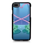 valentines day frog lovers Apple iPhone 8 Seamless Case (Black)