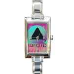 Vaporwave Aesthetic Rectangle Italian Charm Watch