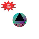 Vaporwave Aesthetic 1  Mini Button (10 pack) 