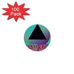 Vaporwave Aesthetic 1  Mini Button (100 pack) 