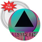 Vaporwave Aesthetic 3  Button (10 pack)