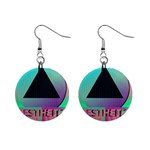 Vaporwave Aesthetic 1  Button Earrings