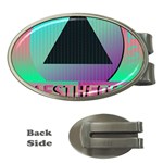 Vaporwave Aesthetic Money Clip (Oval)