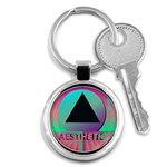 Vaporwave Aesthetic Key Chain (Round)