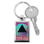 Vaporwave Aesthetic Key Chain (Rectangle)