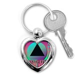 Vaporwave Aesthetic Key Chain (Heart)