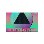 Vaporwave Aesthetic Sticker (Rectangular)