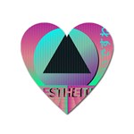 Vaporwave Aesthetic Magnet (Heart)