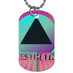 Vaporwave Aesthetic Dog Tag (One Side)