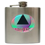 Vaporwave Aesthetic Hip Flask (6 oz)