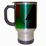 Vaporwave Aesthetic Travel Mug (Silver Gray)