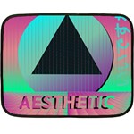 Vaporwave Aesthetic Fleece Blanket (Mini)