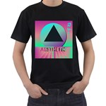 Vaporwave Aesthetic Men s T-Shirt (Black)