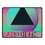 Vaporwave Aesthetic Fleece Blanket (Small)