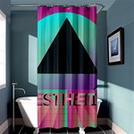 Vaporwave Aesthetic Shower Curtain 36  x 72  (Stall)