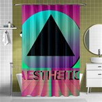 Vaporwave Aesthetic Shower Curtain 48  x 72  (Small)