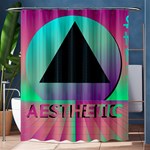 Vaporwave Aesthetic Shower Curtain 60  x 72  (Medium)