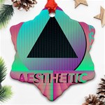 Vaporwave Aesthetic Ornament (Snowflake)