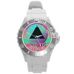 Vaporwave Aesthetic Round Plastic Sport Watch (L)