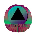 Vaporwave Aesthetic Standard 15  Premium Flano Round Cushion 