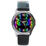 Rainbow Medusa  Round Metal Watch