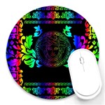 Rainbow Medusa  Round Mousepad