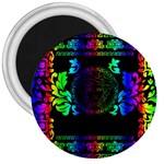 Rainbow Medusa  3  Magnet