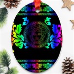 Rainbow Medusa  Ornament (Oval)