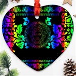 Rainbow Medusa  Ornament (Heart)