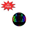 Rainbow Medusa  1  Mini Button (10 pack) 