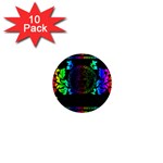 Rainbow Medusa  1  Mini Magnet (10 pack) 