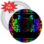 Rainbow Medusa  3  Button (10 pack)