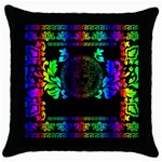 Rainbow Medusa  Throw Pillow Case (Black)