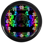 Rainbow Medusa  Wall Clock (Black)