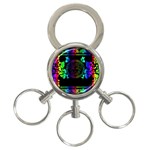 Rainbow Medusa  3-Ring Key Chain