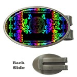 Rainbow Medusa  Money Clip (Oval)