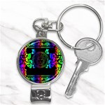 Rainbow Medusa  Nail Clippers Key Chain