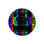 Rainbow Medusa  Rubber Round Coaster (4 pack)