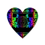 Rainbow Medusa  Magnet (Heart)