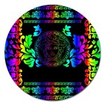 Rainbow Medusa  Magnet 5  (Round)