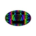 Rainbow Medusa  Sticker Oval (10 pack)