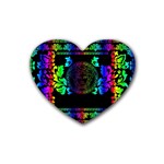 Rainbow Medusa  Rubber Coaster (Heart)