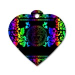 Rainbow Medusa  Dog Tag Heart (One Side)