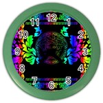 Rainbow Medusa  Color Wall Clock