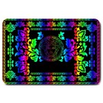 Rainbow Medusa  Large Doormat