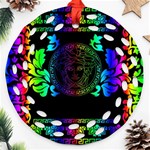 Rainbow Medusa  Ornament (Round Filigree)