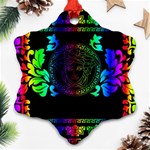 Rainbow Medusa  Snowflake Ornament (Two Sides)